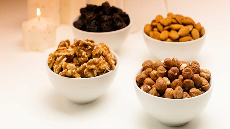 mistura de frutos secos